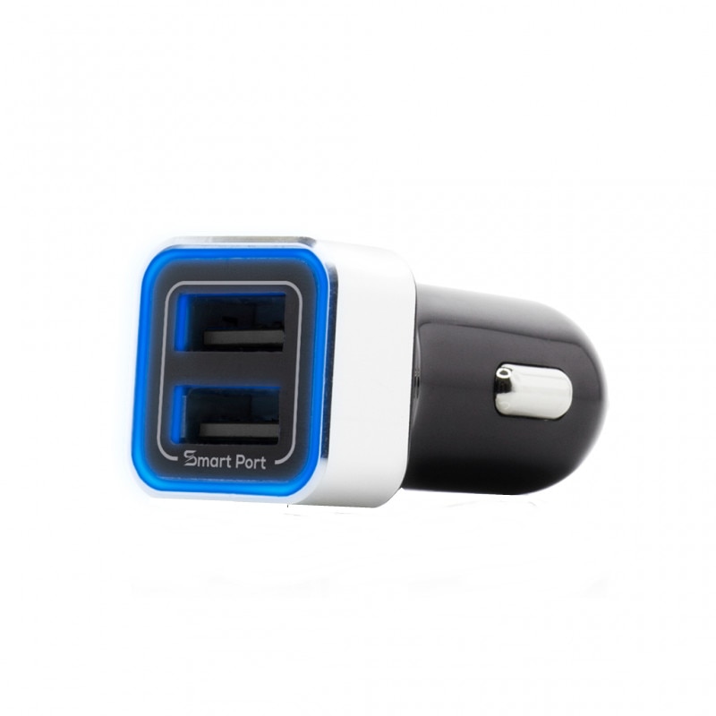 Incarcator Auto Fast Car Charger 3.4A, 2 x USB Smart Ports, Black