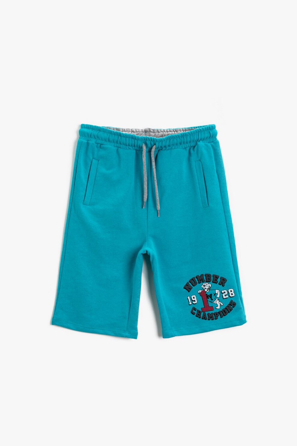 KOTON, Pantaloni scurti cu buzunare oblice, Albastru aqua