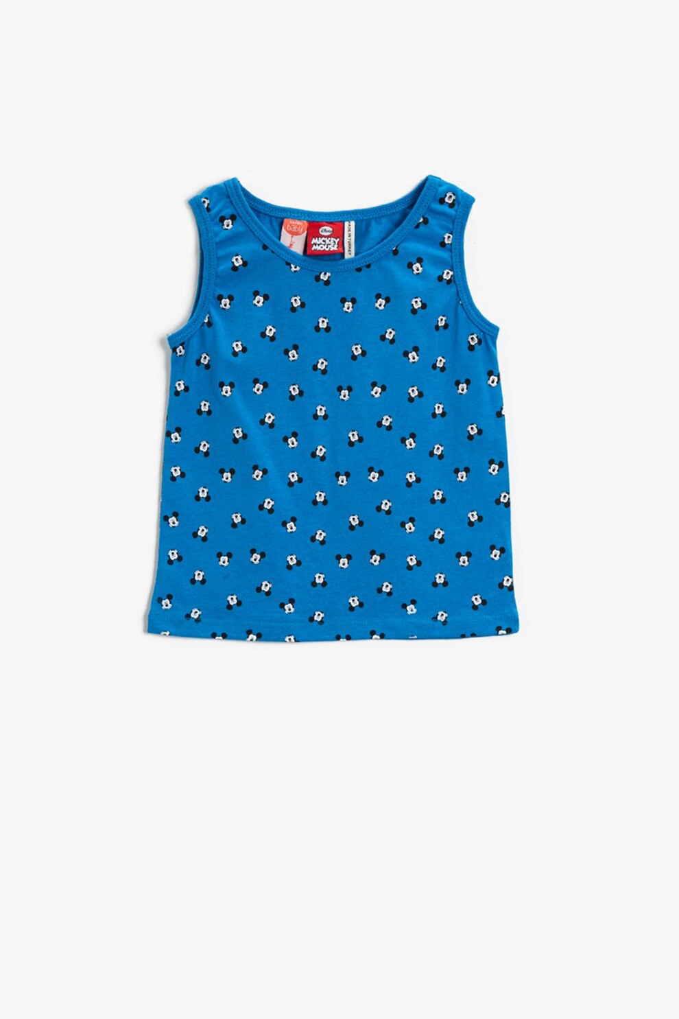 KOTON, Top din bumbac cu imprimeu cu Mickey Mouse, Albastru/Alb/Negru