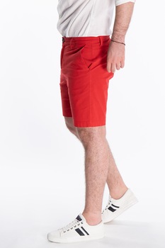 Lee Cooper, Bermude chino cu gaici pentru curea, Rosu Lee Cooper, Bermude chino cu gaici pentru curea, Rosu