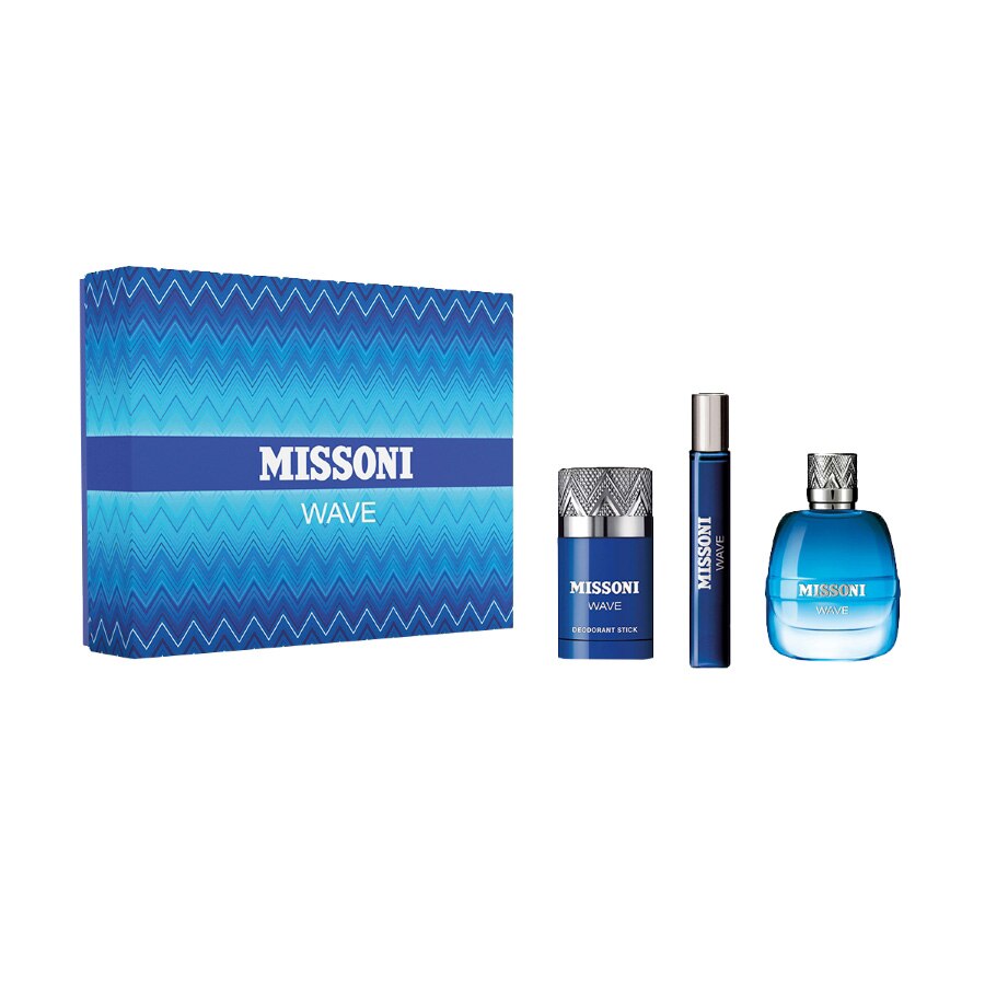 Set Cadou Missoni Wave Pour Homme Apa de toaleta, Deodorant stick , Apa de toaleta, 185 ml