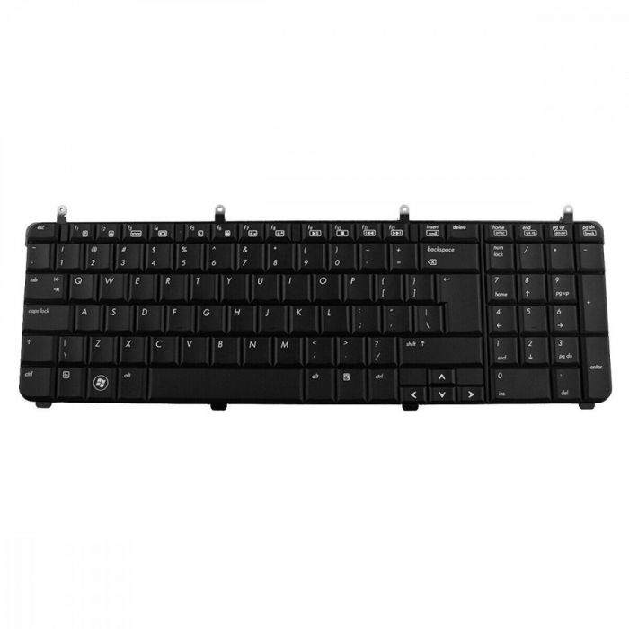 Tastatura premium compatibila cu HP Pavilion DV7-2000 DV7-3000 , UK layout, tastatura numerica, Negru lucios
