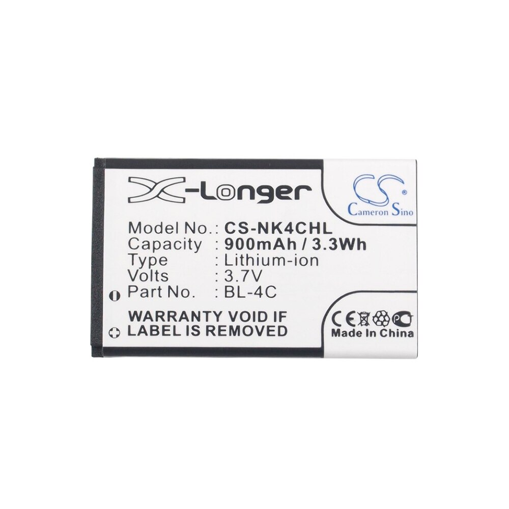 Baterie pentru telefon NOKIA BL-4C 2650, 6100, 7200 3,7V 900mAh Cameron Sino