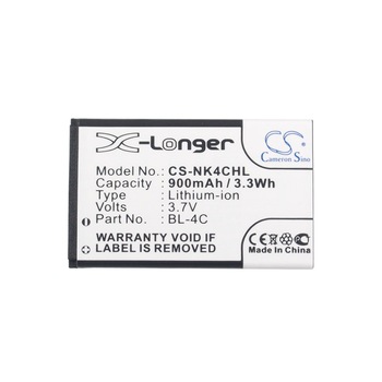 Baterie pentru telefon NOKIA BL-4C 2650, 6100, 7200 3,7V 900mAh Cameron Sino Baterie pentru telefon NOKIA BL-4C 2650, 6100, 7200 3,7V 900mAh Cameron Sino