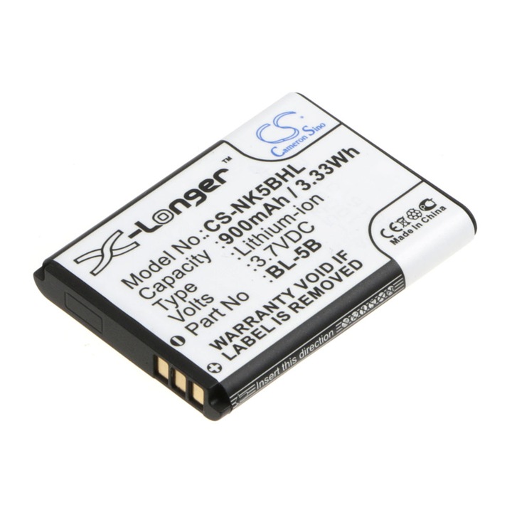 Baterie pentru telefon NOKIA BL-5B 6020, 6021, 6061 3.7V 900mAh CAMERON SINO