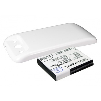 Baterie pentru telefon Samsung GT-I9300, GT-I9308, SGH-T999V, Galaxy S3, Galaxy S III Extended Battery With White Color Back Cover 3.7V 3800mAh CAMERON SINO Baterie pentru telefon Samsung GT-I9300, GT-I9308, SGH-T999V, Galaxy S3, Galaxy S III Extended Battery With White Color Back Cover 3.7V 3800mAh CAMERON SINO