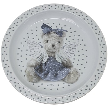 Farfurie Gemma, pentru copii, 21 cm, gri, 6Stx Farfurie Gemma, pentru copii, 21 cm, gri, 6Stx