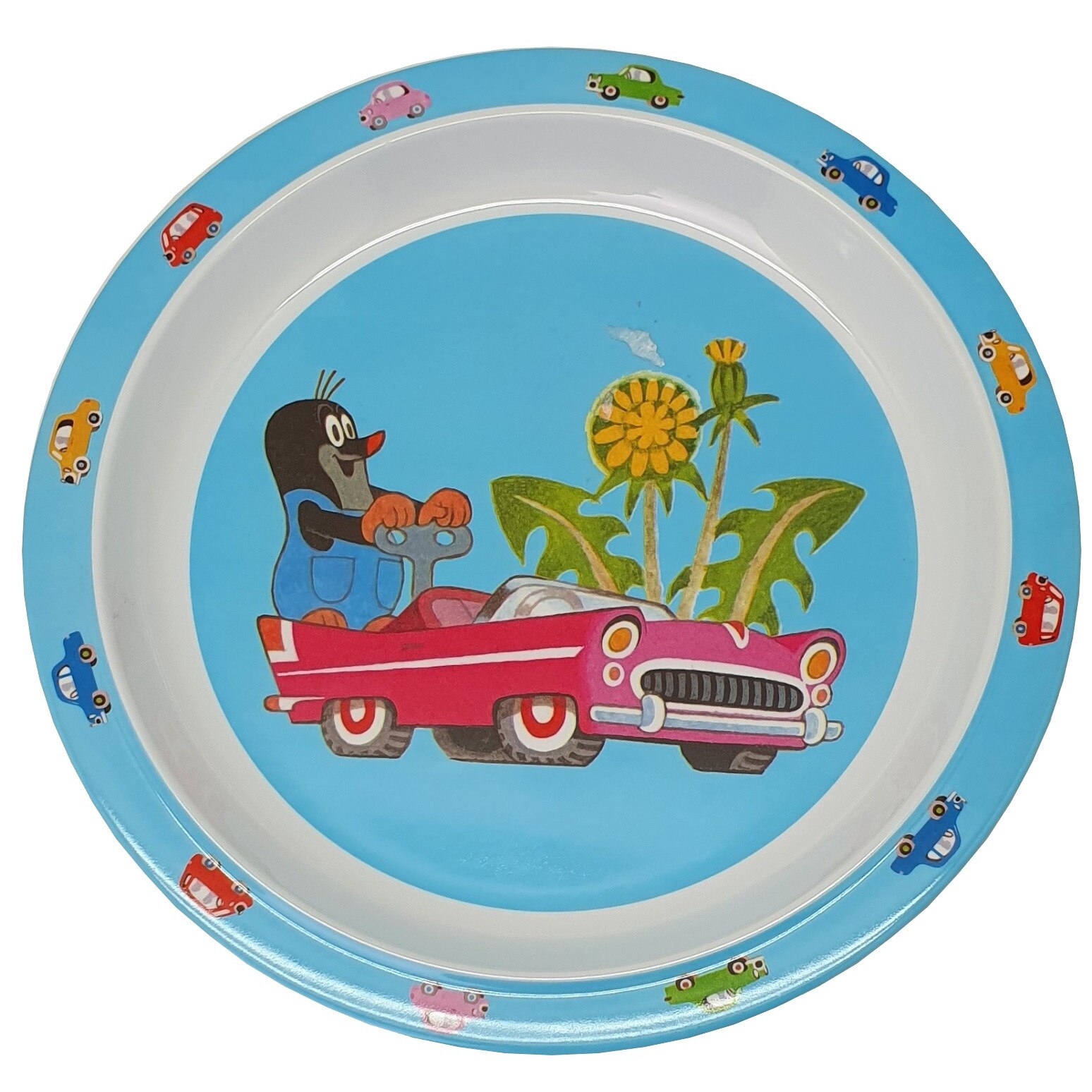 Farfurie Gemma, pentru copii, 21 cm, albastru, 9Stx