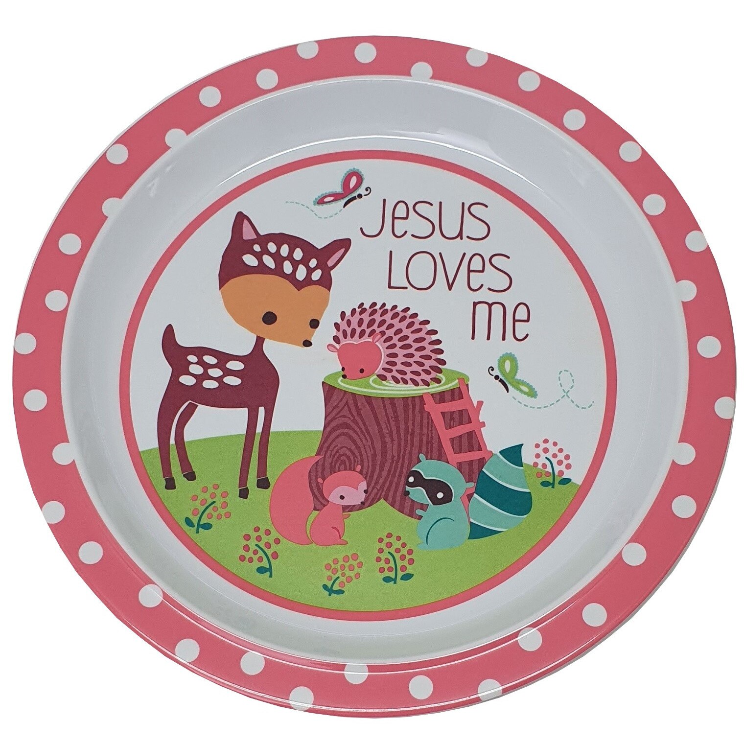 Farfurie Gemma, pentru copii, 21 cm, roz, 11Stx