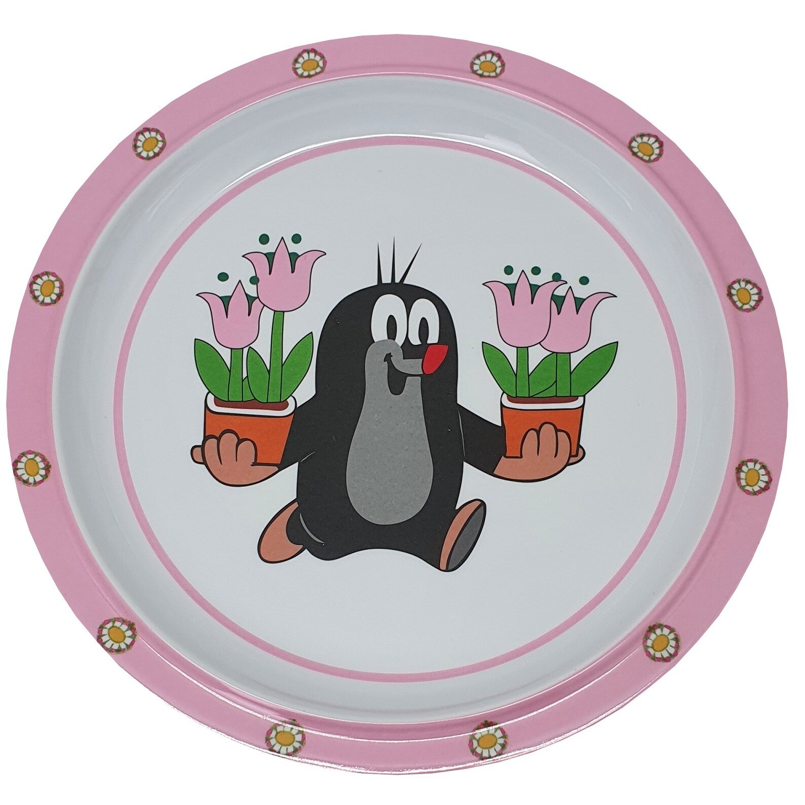 Farfurie Gemma, pentru copii, 21 cm, roz, 13Stx