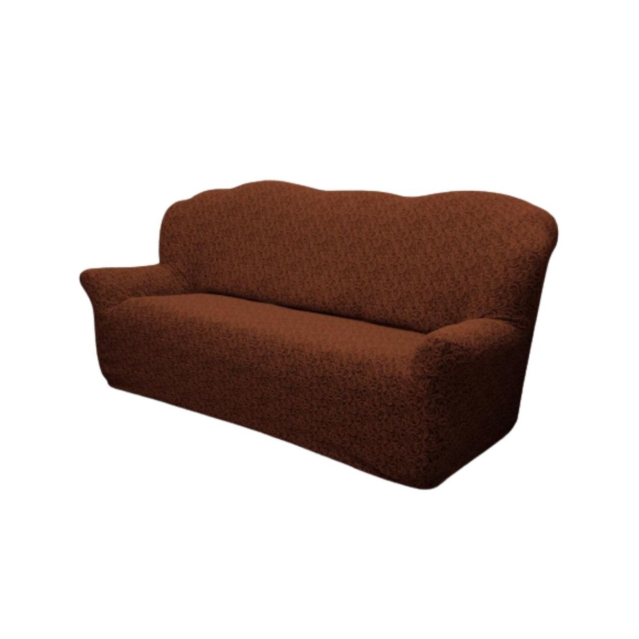 Husa Multielastica Jacquard, Pentru Canapea 3 Locuri, Model 6, Maro