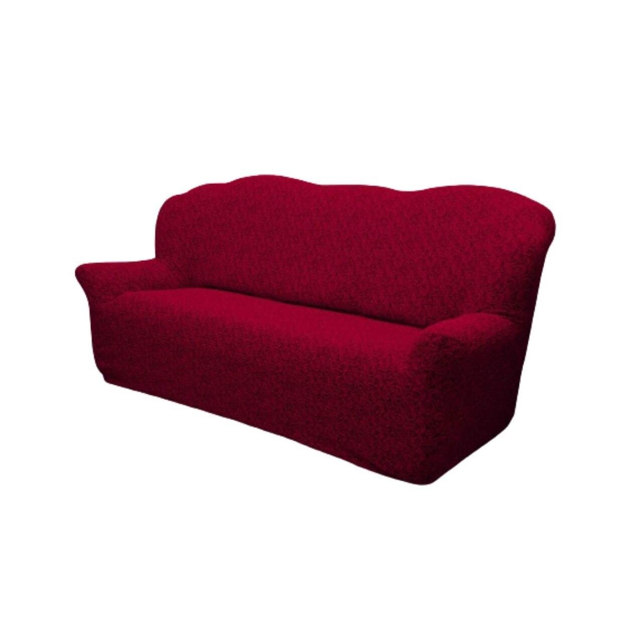 Husa Multielastica Jacquard, Pentru Canapea 3 Locuri, Model 6, Bordo