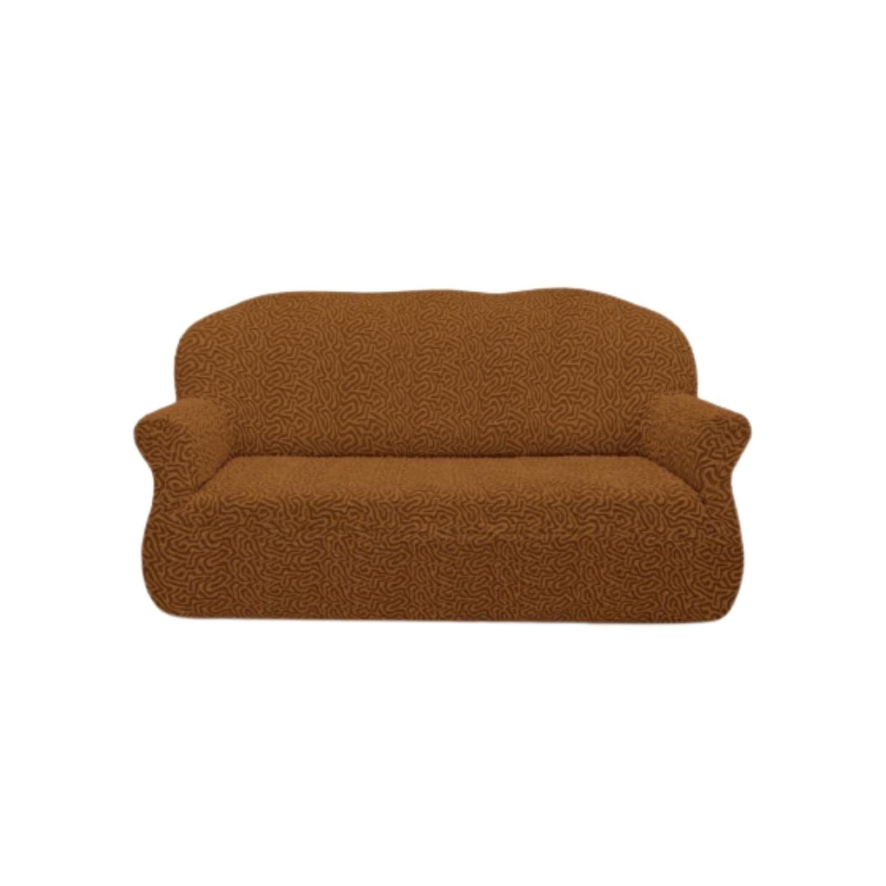 Husa Multielastica Jacquard, Pentru Canapea 3 Locuri, Model 7, Maro