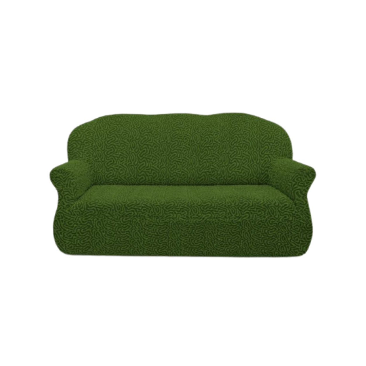 Husa Multielastica Jacquard, Pentru Canapea 3 Locuri, Model 7, Verde