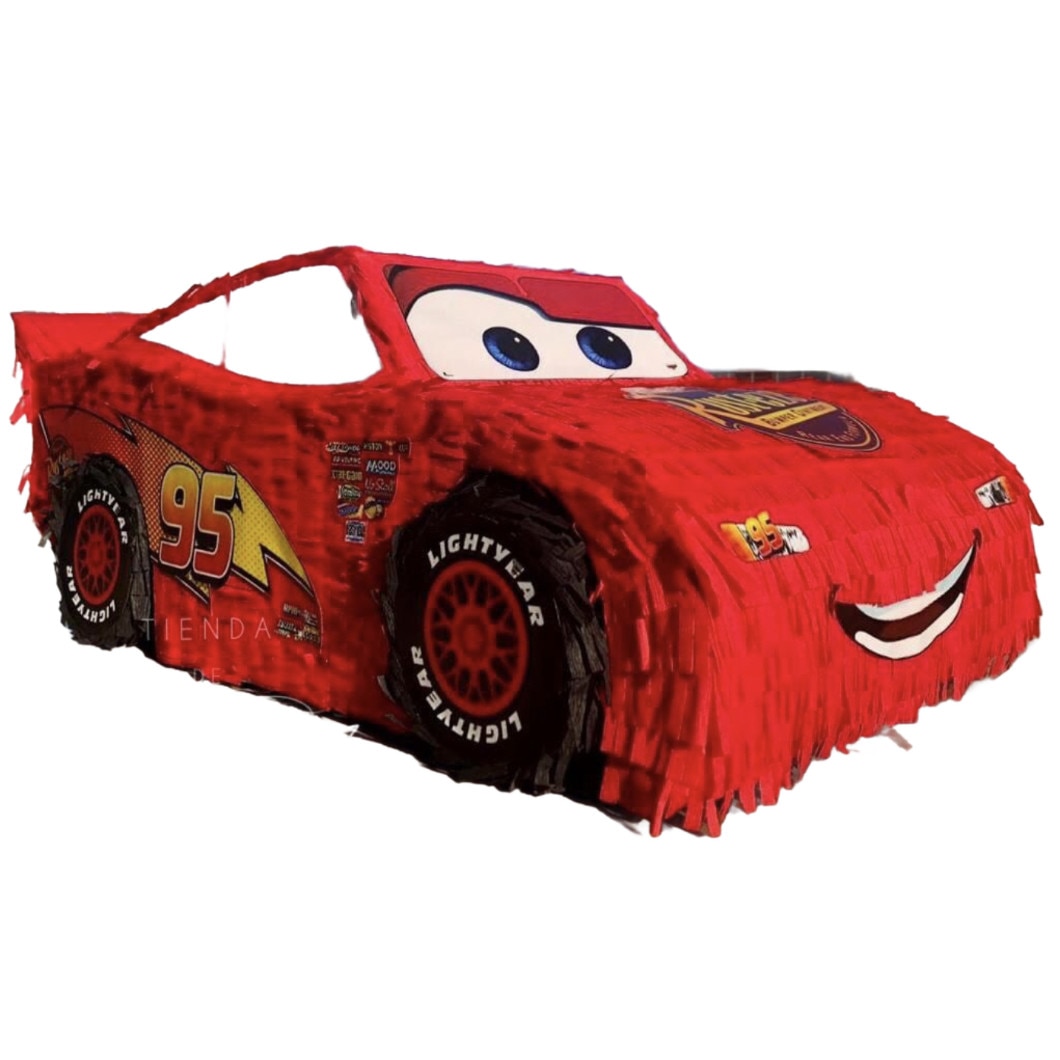 Pinata cars lighting mc.queen ( fulger) 60 cm , bata si confetti incluse