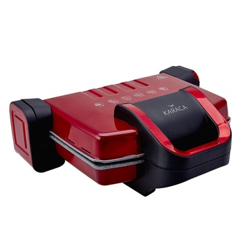 Sandwich-maker, Karaca, Future Granit, Rosu, 1800 W, 29x22 cm Sandwich-maker, Karaca, Future Granit, Rosu, 1800 W, 29x22 cm