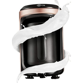 Cafetiera turceasca, Karaca, Hatır Hups, Bauturi calde cu lapte, Rosegold, pentru 5 cesti, 535 W, Avertizare sonora Cafetiera turceasca, Karaca, Hatır Hups, Bauturi calde cu lapte, Rosegold, pentru 5 cesti, 535 W, Avertizare sonora