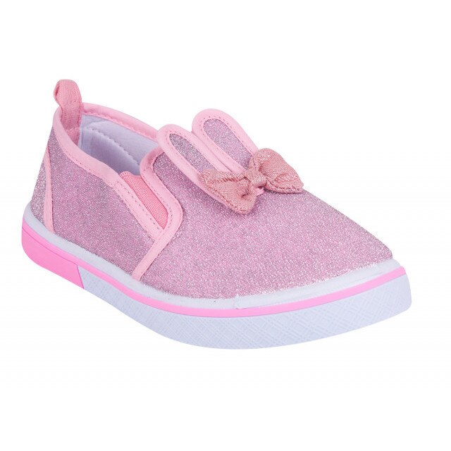 Tenisi Pentru Fetite - Pinky Shine, Casual, Textil, Fete, Roz, Roz, Cauciuc - pentru mers, 30