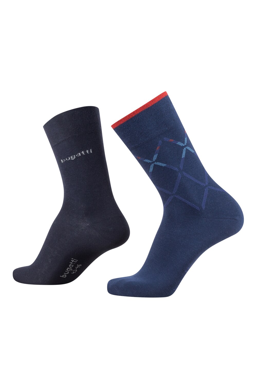 Set 2 sosete barbati, bugatti, uni / clasic, Negru / Albastru