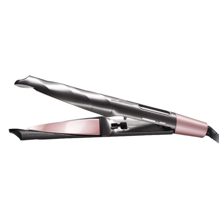 Placa de par, Elekom, EK-521, Ceramica, 50 W, Roz / Negru