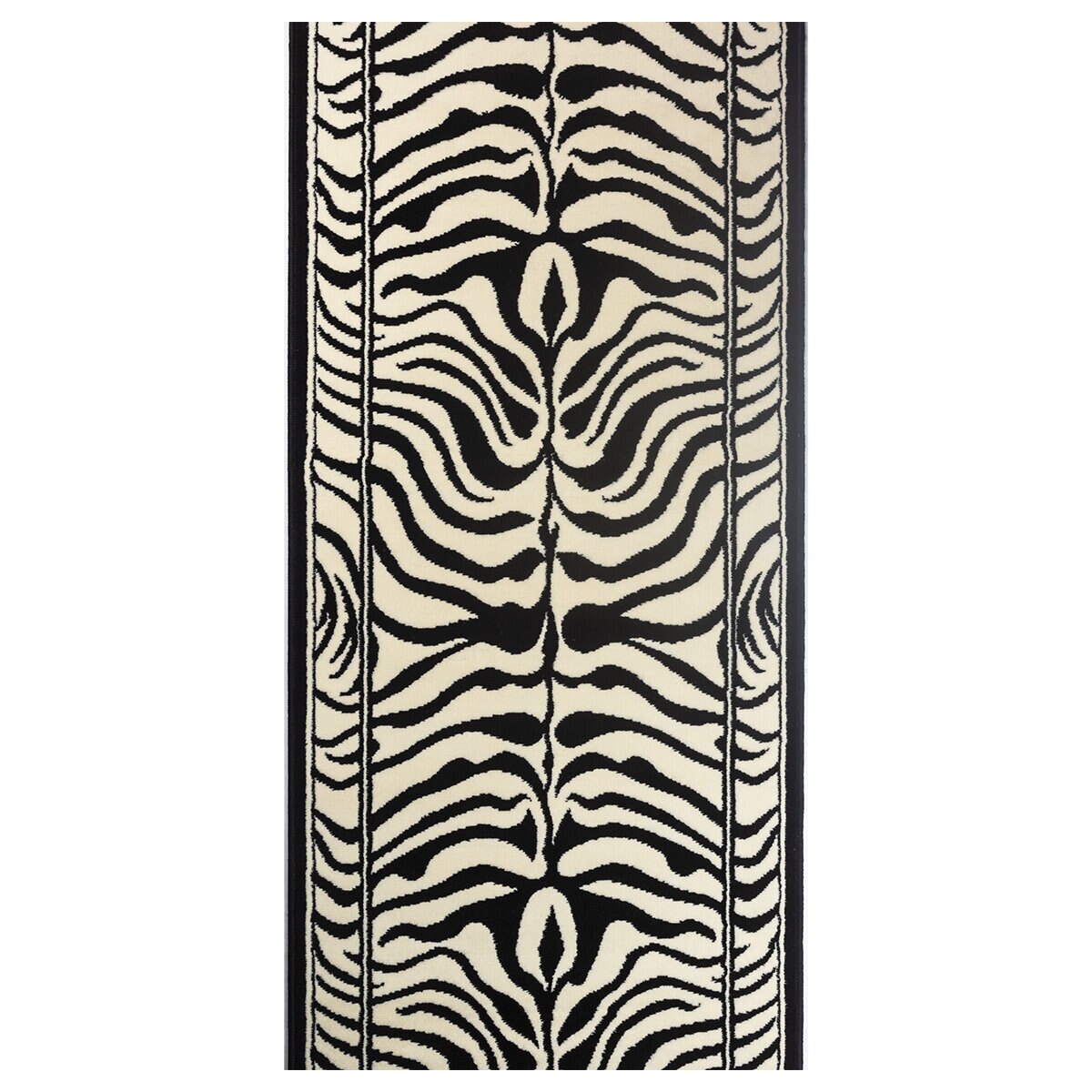 Traversa Quba, Neagra, 80 cm latime cu 150 cm lungime