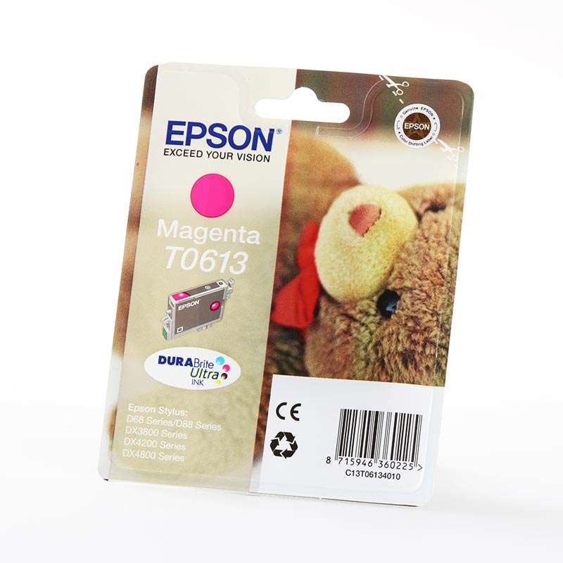 Cartus cerneala Epson Magenta T0613 pentru Stylus D3850 / Stylus D4200 / Stylus D68 , 250 pagini OEM C13T06134010