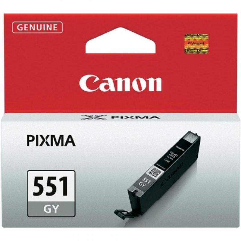 Cartus cerneala Canon Grey CLI-551GY pentru Pixma iP8750 / Pixma MG6350 / Pixma MG7150 / Pixma MG7550, 7ml OEM BS6512B001AA