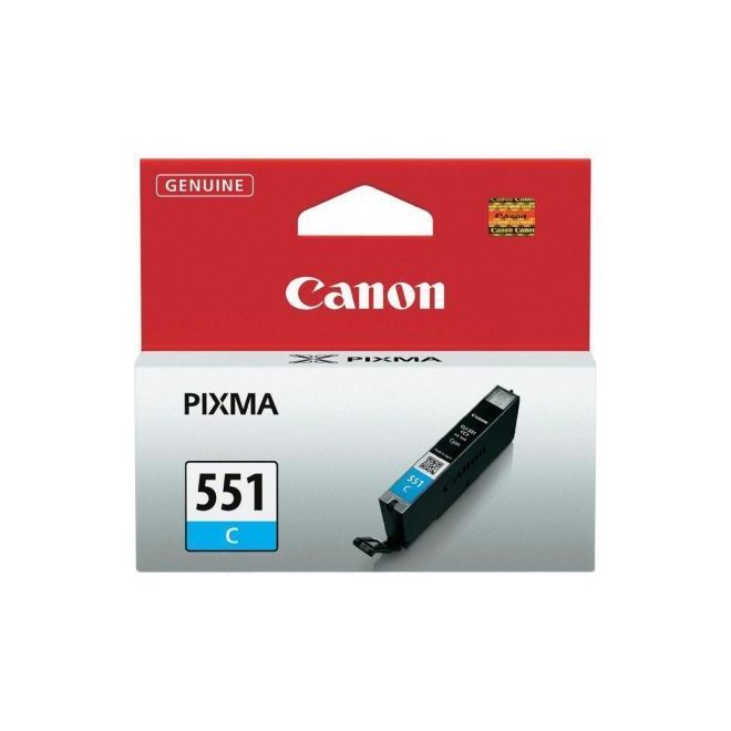 Cartus cerneala Canon Cyan CLI-551C pentru Pixma iP7250 / Pixma MG7150 / Pixma MG7550 / Pixma MX725 / Pixma MX925, 7ml OEM BS6509B001AA