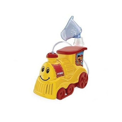 Aparat de aerosoli cu design pentru copii Dr. Frei Turbo Train cu compresor