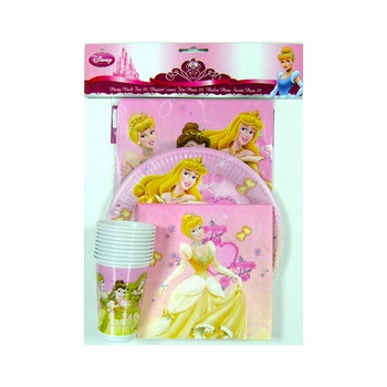 Set Vesela Pentru Petrecere, Disney Princess, Pentru 10 Persoane Set Vesela Pentru Petrecere, Disney Princess, Pentru 10 Persoane