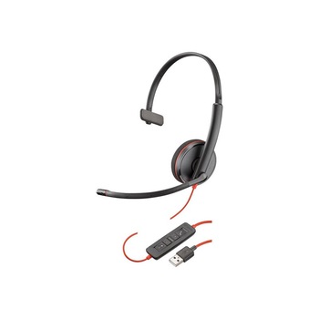 Casca Plantronics Blackwire, C3210 USB-A, Negru (209744-104) Casca Plantronics Blackwire, C3210 USB-A, Negru (209744-104)