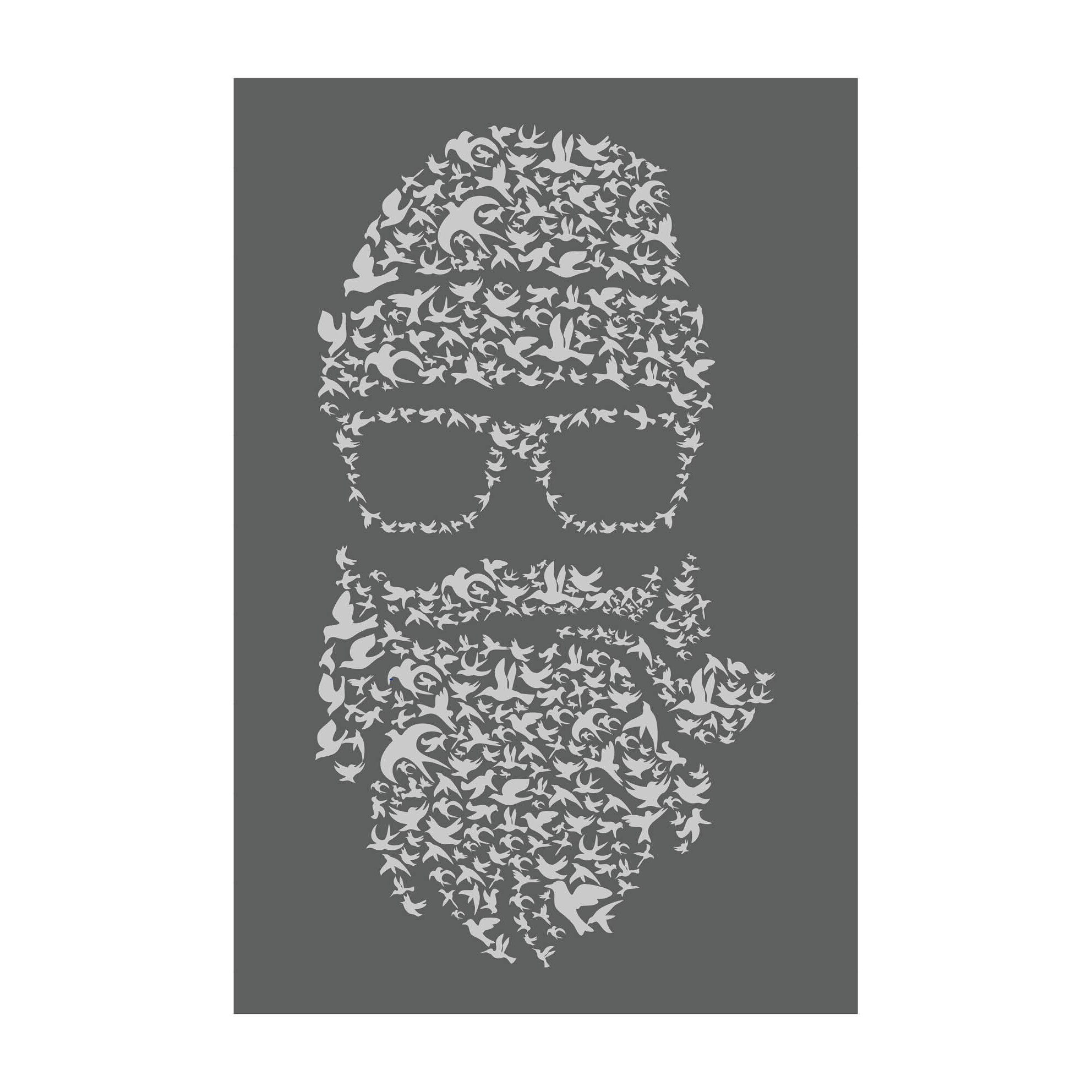 Poster -50x70 cm Barba din pasari