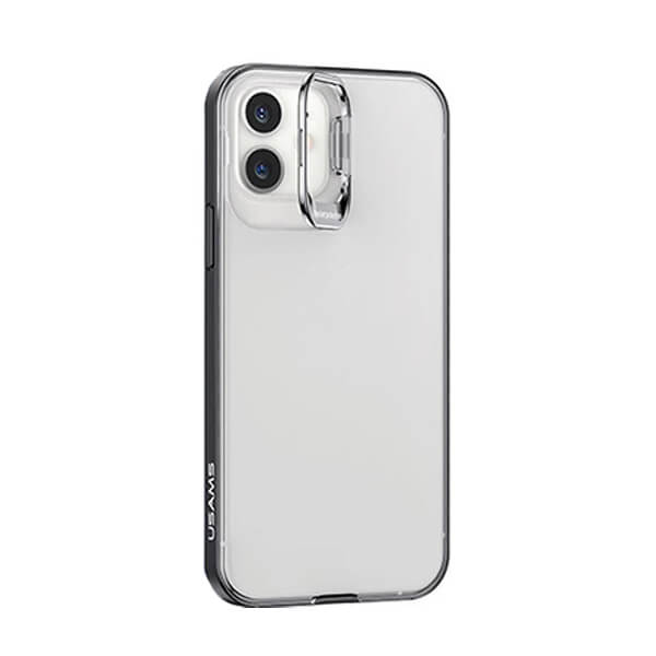 Husa de Protectie iPhone 12, 12 Pro, Usams Eagle Series, Holder Ring, Silicon Gel TPU, Transparenta