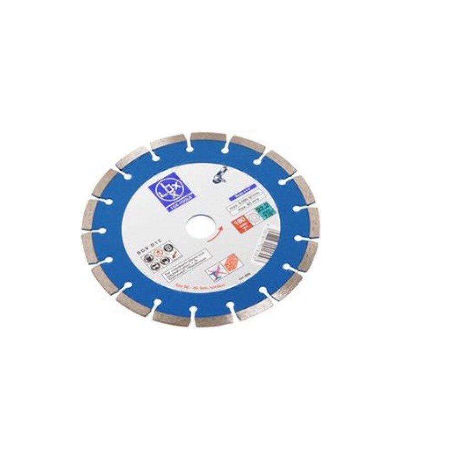 Disc de taiere diamant segmentat exterior, 180 mm, Lux, 101809