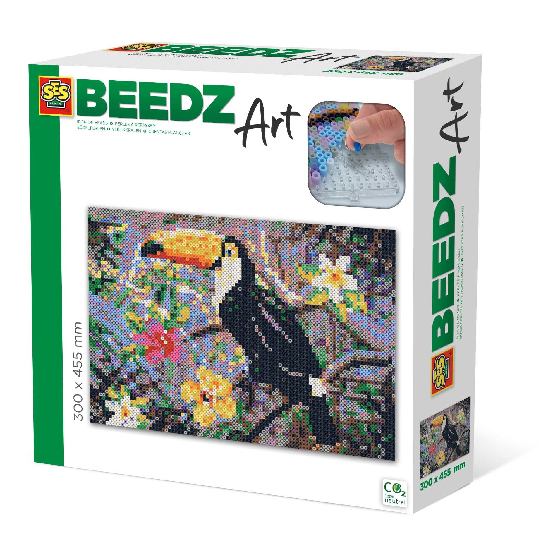 Set de constructie SES Beedz Art Tucan