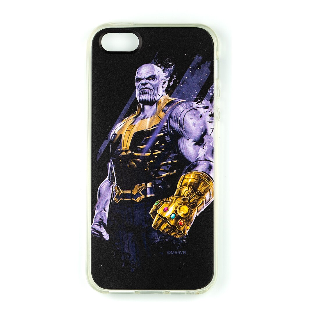 Husa de telefon, Marvel, compatibil cu iPhone 5 / 5s, model Thanos 003, TPU, multicolor
