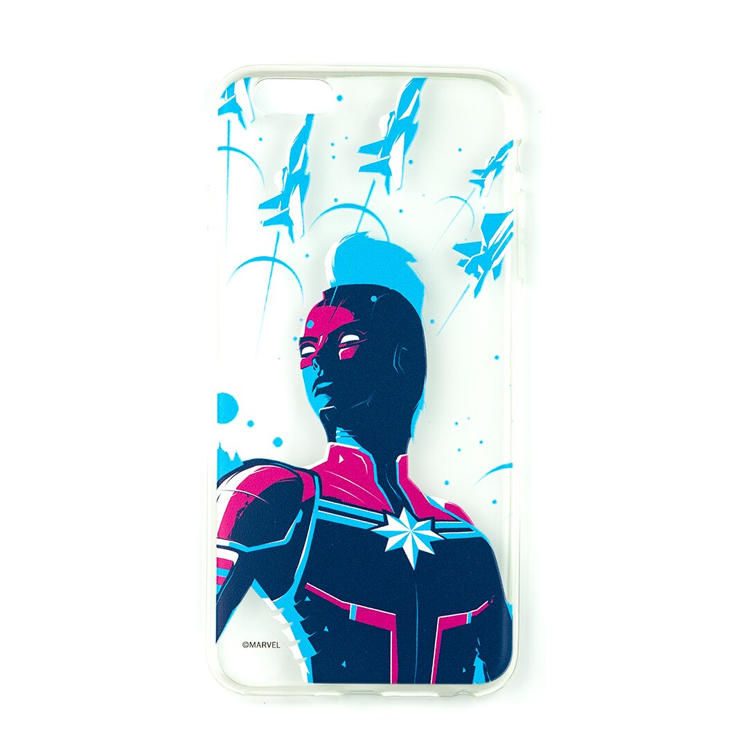 Husa de telefon, Marvel, compatibil cu iPhone 6 Plus / 6S Plus, model Captain Marvel 010, TPU, multicolor