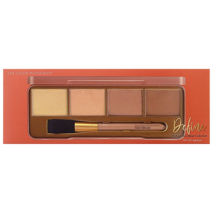 Paleta de contur, Markwins, Essentials Define Contouring Palette, 6 bucati, Multicolor
