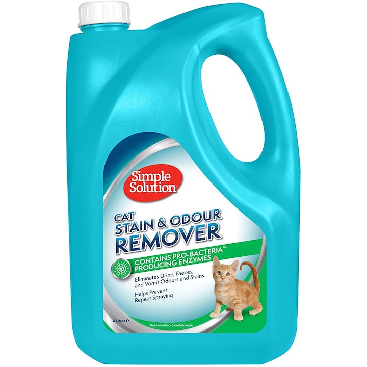 Препарат против петна и миризми от котки Simple Solution Stain & Odour Remover, 4л