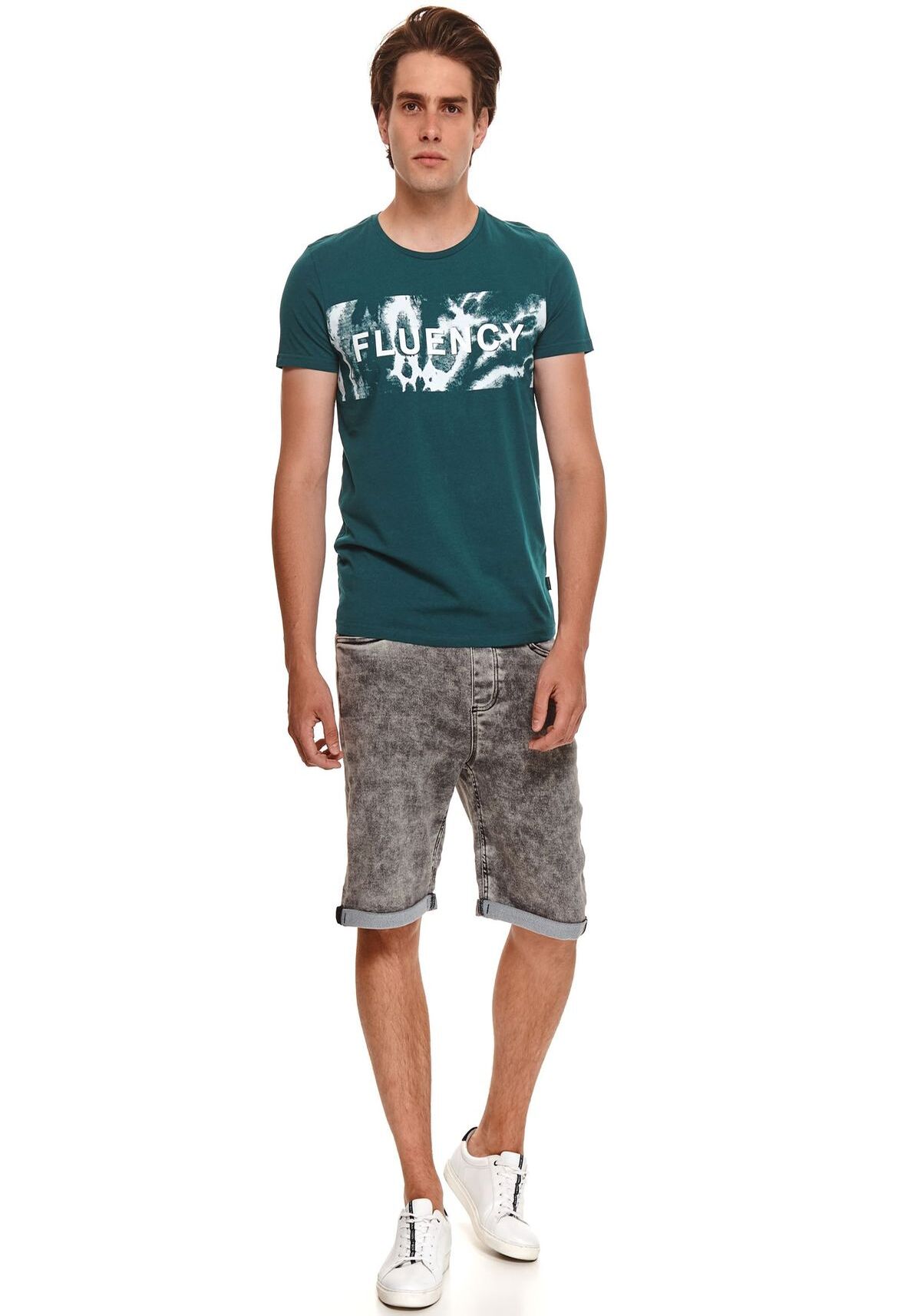 Tricou barbati, TOP SECRET, SPO5193, Verde