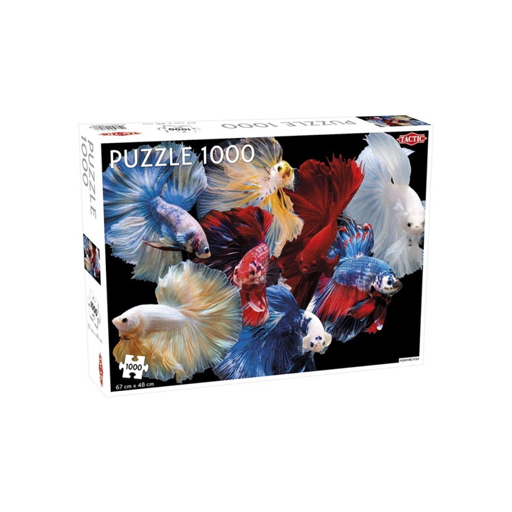 Tactic 1000 db-os puzzle - Sziámi harcoshalak (56627)