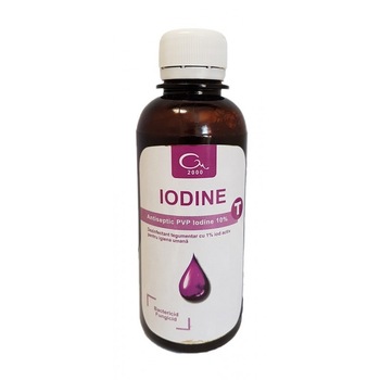 Antiseptic pentru tegumente, IodineT, 200 ml Antiseptic pentru tegumente, IodineT, 200 ml