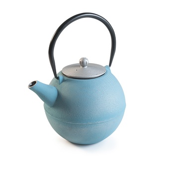 Set servire ceai Ibili-Oriental, fonta, 15x12 cm, turcoaz/negru Set servire ceai Ibili-Oriental, fonta, 15x12 cm, turcoaz/negru