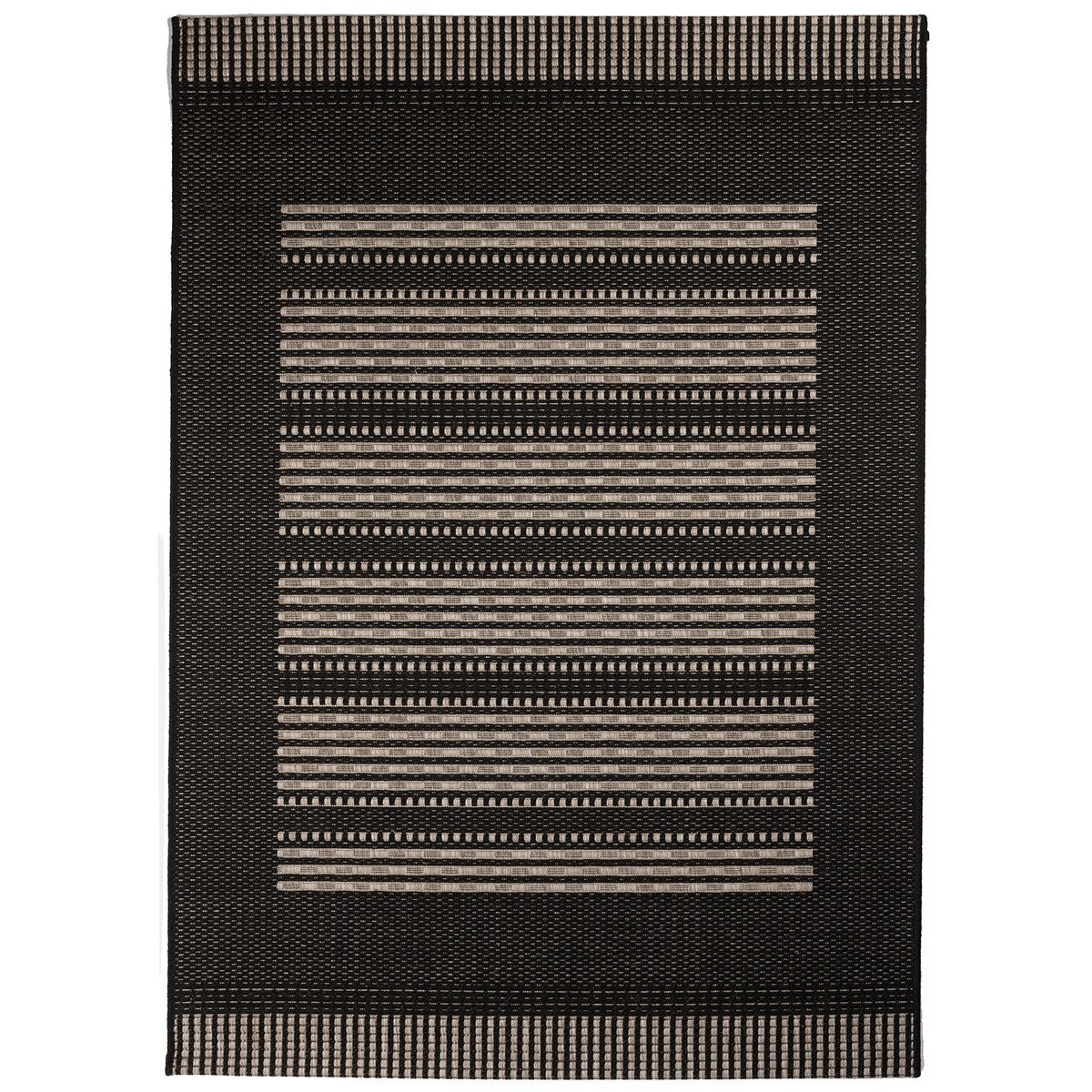 Covor Modern & Geometric Zamora, Negru/Gri, 80x150 cm
