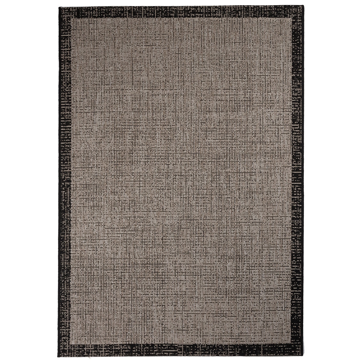 Covor Modern & Geometric Toledo, Bej/Negru, 80x150 cm