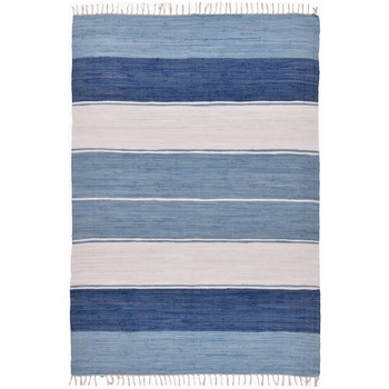 Covor Modern & Geometric Happy Design, Albastru/Alb, 160x230 cm Covor Modern & Geometric Happy Design, Albastru/Alb, 160x230 cm