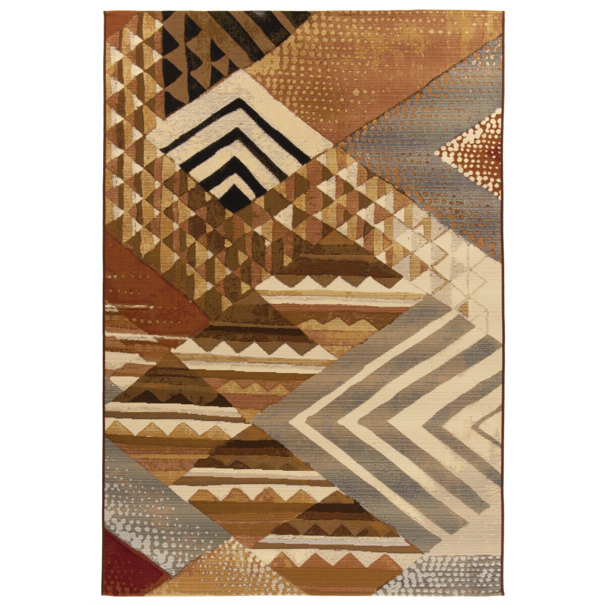Covor Modern & Geometric Aurora, Maro/Multicolor, 160x235 cm