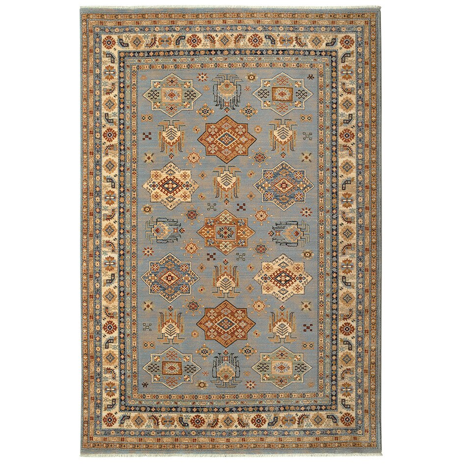 Covor lana 100% Antique 7683-1-53544, 120 x 145 cm, gri/bej/maro, clasic