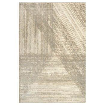 Covor sintetic Matrix 5952-1-15055, 60 x 110 cm, bej/gri, modern Covor sintetic Matrix 5952-1-15055, 60 x 110 cm, bej/gri, modern