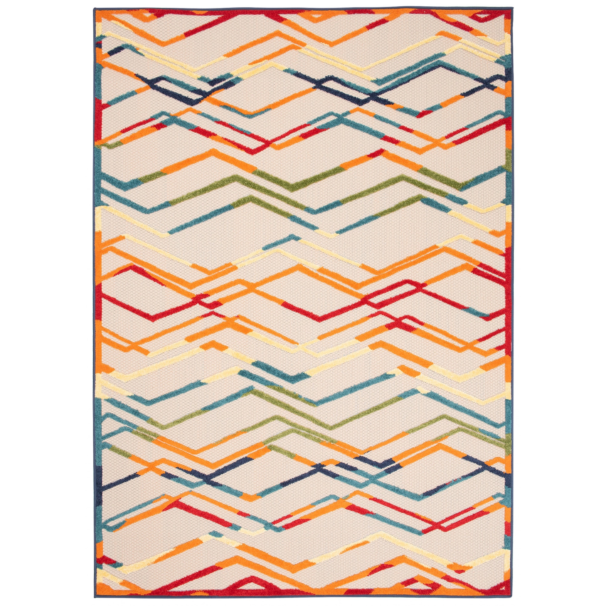 Covor Avenruta Modern Abstract Colors Chemex Ed02A Cremos 80x200